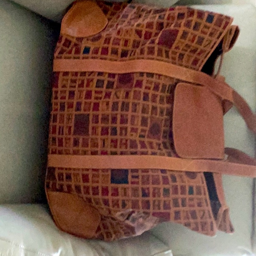 Alviero Martimi extra large weekend bag world flag print